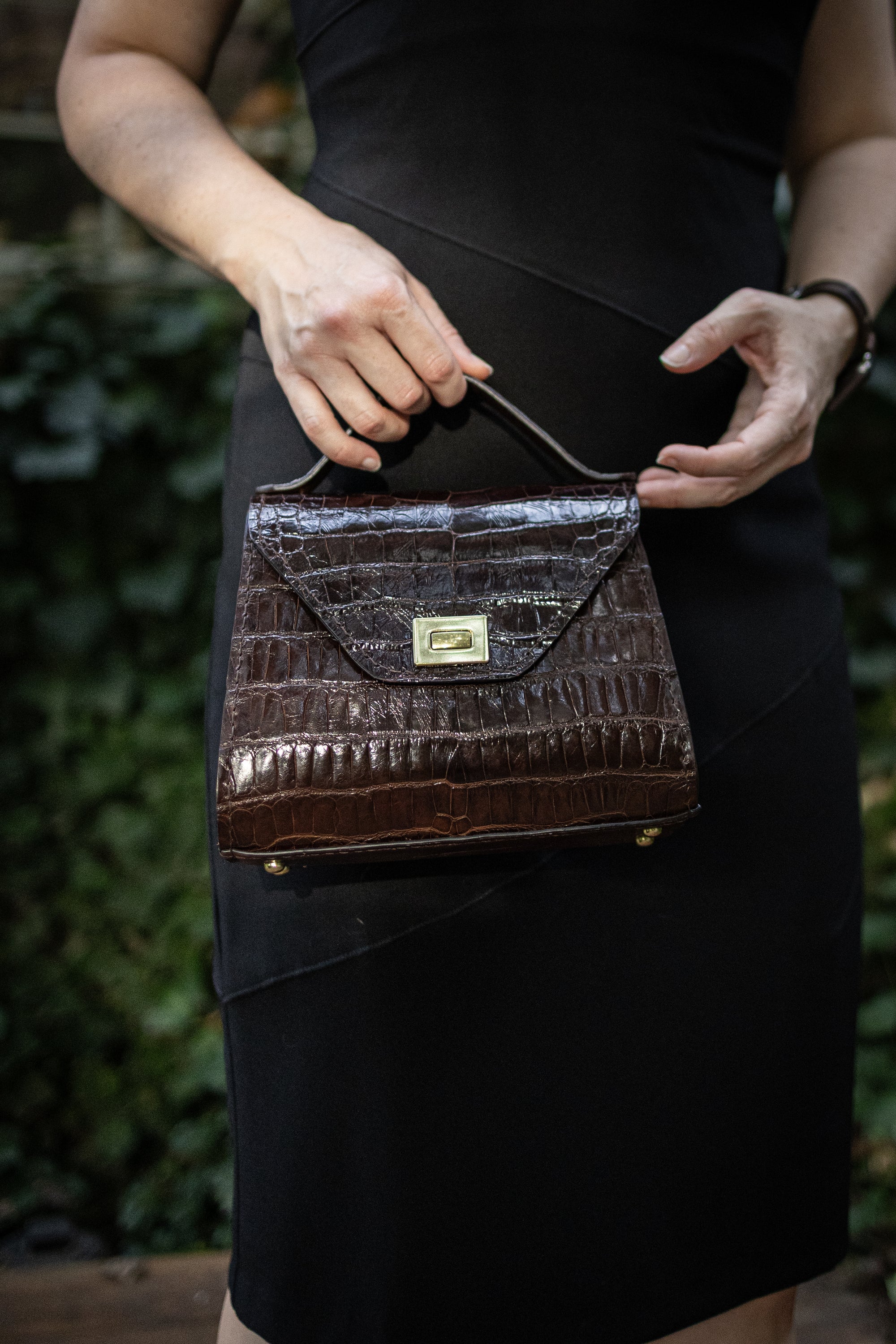 Small Handbag 100% Alligator Exterior
