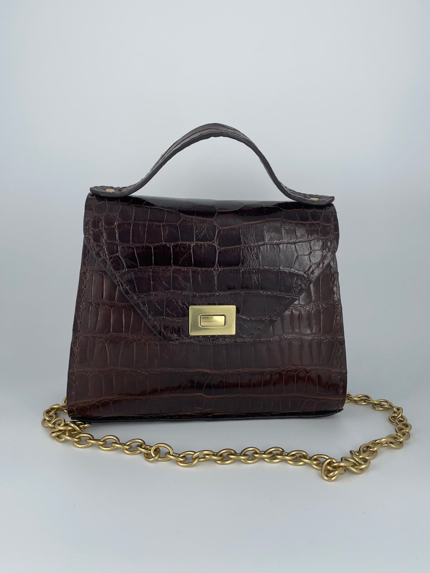Small Handbag 100% Alligator Exterior