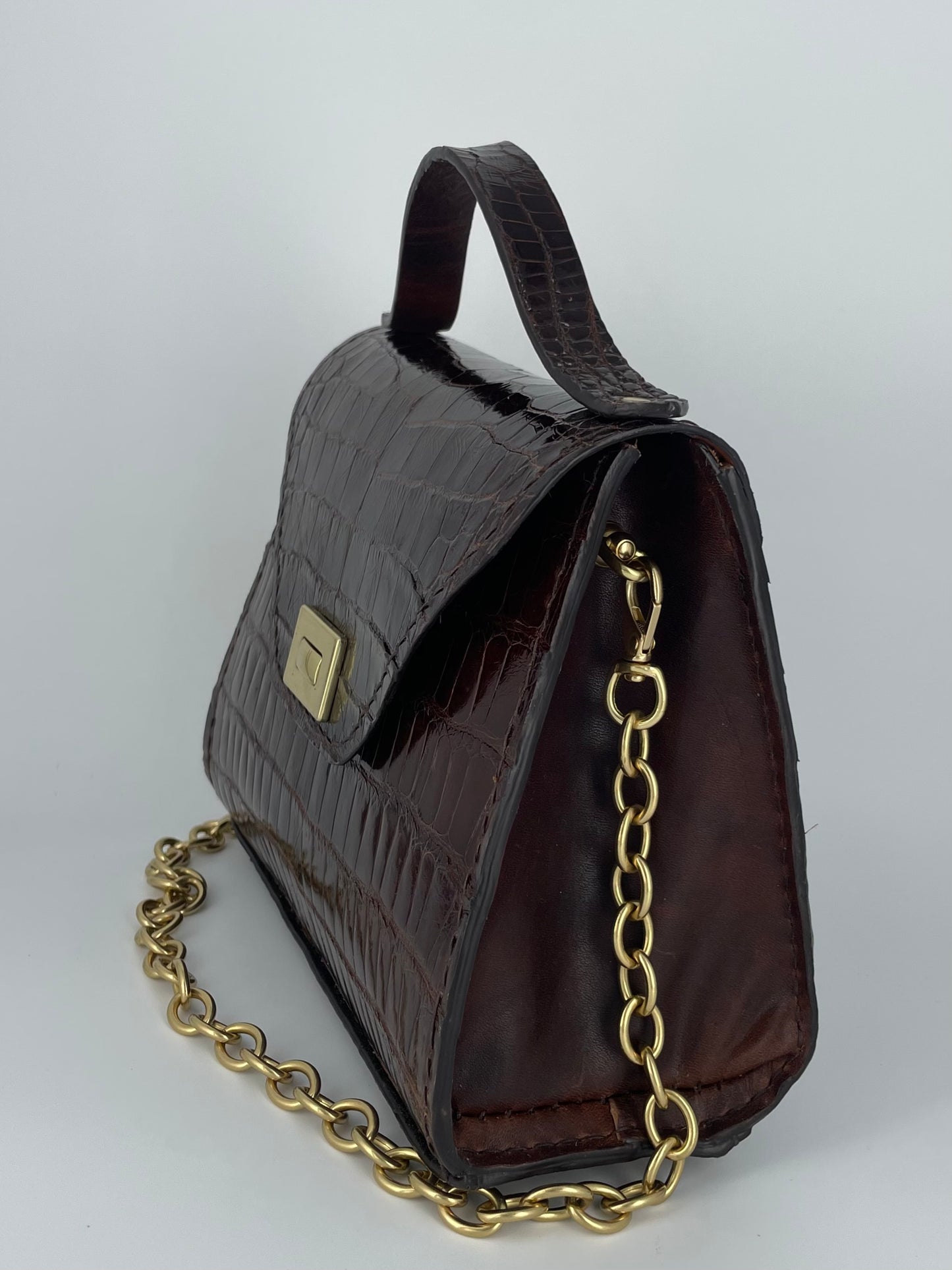 Small Handbag 100% Alligator Exterior