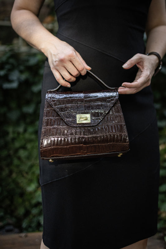 Small Handbag 100% Alligator Exterior