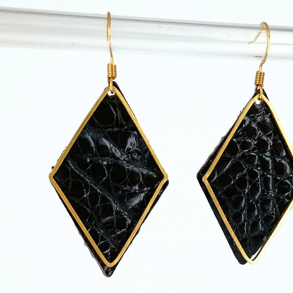 Diamond Hoop | American Alligator