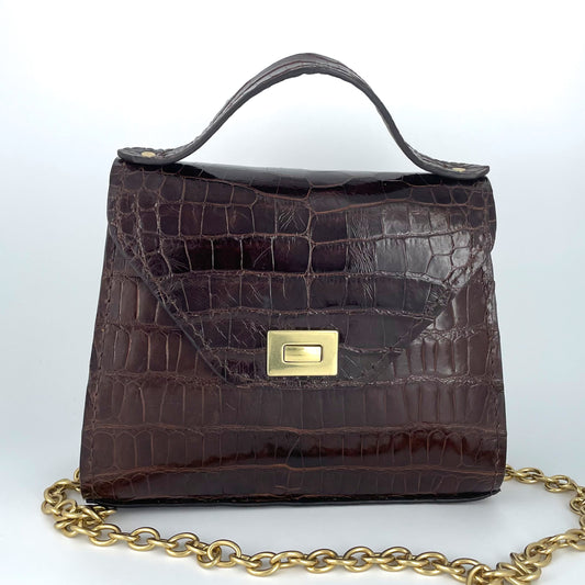 Small Handbag 100% Alligator Exterior